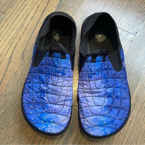 Merrell Men's Hut Moc Slip On Shoe Night Sky Stars Quilted Upper J003711 Blue